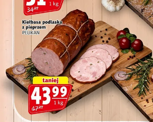 Kiełbasa podlaska z pieprzem Pelikan promocja w Prim Market