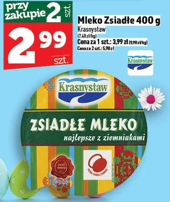 Mleko Zsiadłe 400 g promocja w TOPAZ