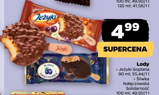 Lody Jeżyki Goplana promocja w Netto