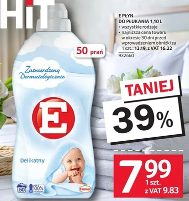 Płyn do płukania E PLYN DO PLUKANIA 1,10 L promocja w Selgros