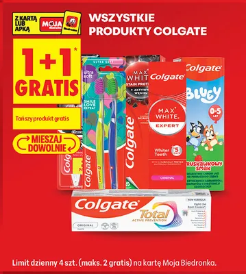 Pasta do zębów visible action Colgate total promocja w Biedronka