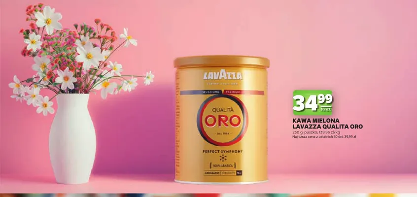 Kawa mielona Lavazza Qualità Oro promocja w Stokrotka