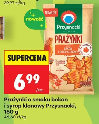 Prażynki bekon i syrop klonowy promocja w Biedronka