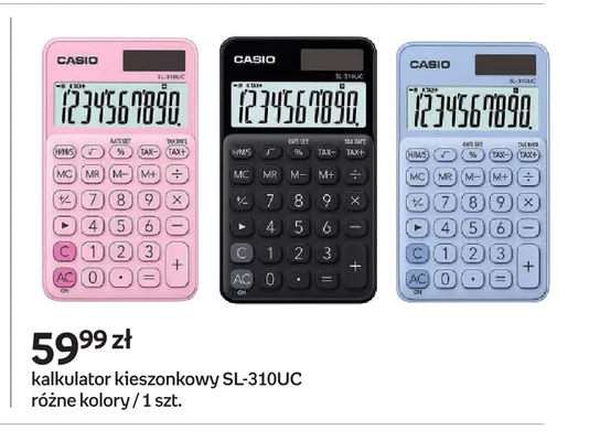 Kalkulator kieszonkowy CASIO SL-310UC promocja w Empik