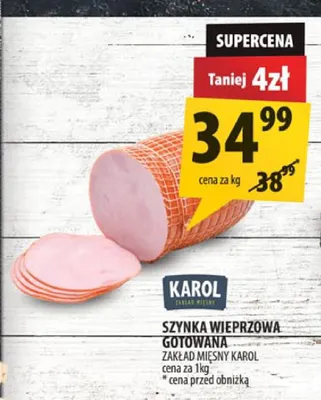 Szynka wieprzowa gotowana Zakład Mięsny Karol promocja w Arhelan