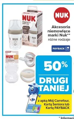 Akcesoria niemowlęce NUK promocja w Carrefour