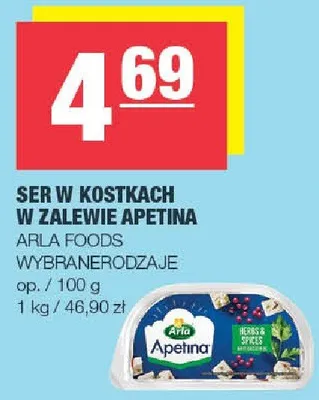 Ser w kostkach w zalewie Apetina promocja w SPAR