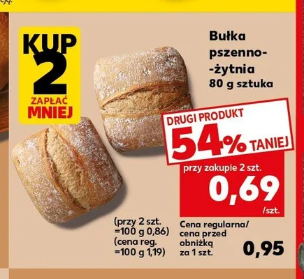 Bułka pszenno-żytnia promocja w Kaufland