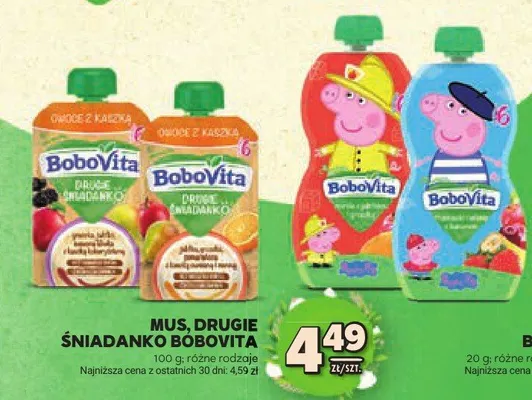 Mus drugie śniadanko BoboVita promocja w Stokrotka