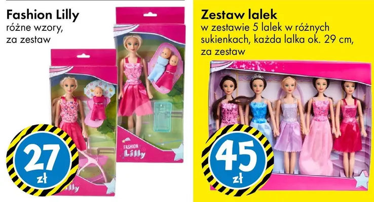 Lalka różne wzory promocja w Tedi