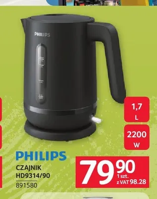 Czajnik elektryczny Philips HD9314/90 1,7 l promocja w Selgros