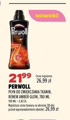 Płyn do zmiękczania tkanin Renew Amber Glow Perwoll promocja w Drogerie Natura