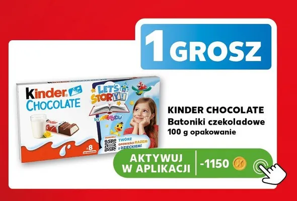 Batoniki czekoladowe Kinder Chocolate promocja w Kaufland