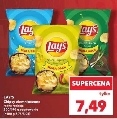 Chipsy ziemniaczane Green Onion promocja w Kaufland