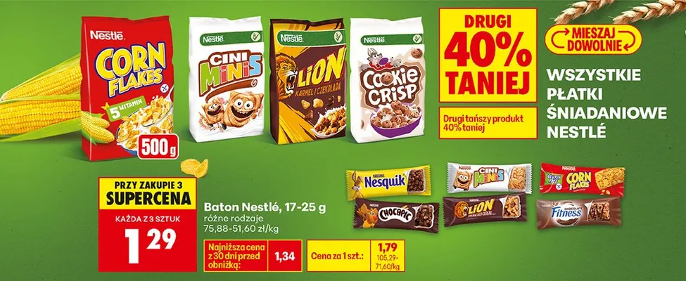 Płatki śniadaniowe promocja w Biedronka