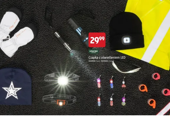 Czapka z oświetleniem LED Kayoba Outdoor promocja w Jula