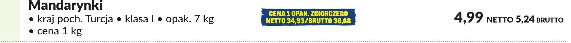 Mandarynki promocja w Makro