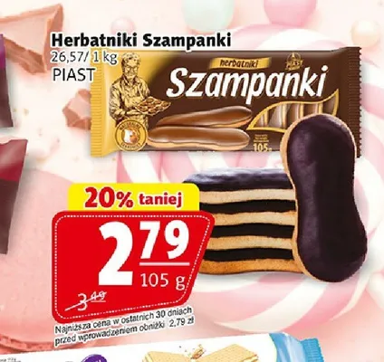 Herbatniki Szampanki Piast promocja w Prim Market