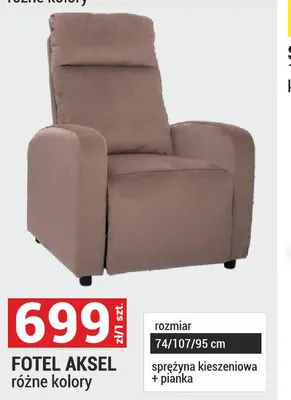 Fotel Aksel promocja w Merkury Market
