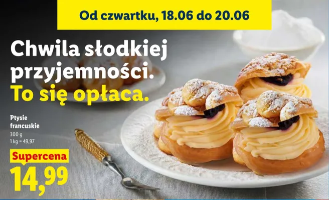 Ptysie francuskie promocja w Lidl