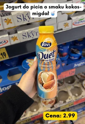 Jogurt do picia Duet na deser o smaku kokos-migdał promocja w Kaufland