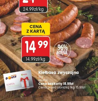 Kiełbasa zwyczajna NikPol promocja w Market Point