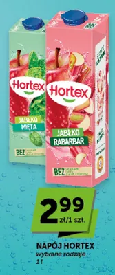 Napój Hortex jabłko rabarbar promocja w Groszek