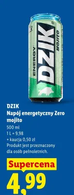 Napój energetyczny Zero mojito Dzik promocja w Lidl