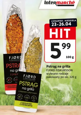 Pstrąg na grilla z papryką promocja w Intermarche