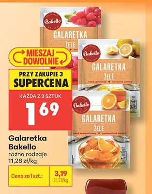 Galaretka Bakello promocja w Biedronka