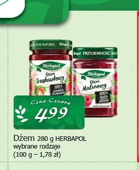 Dżem malinowy Herbapol promocja w CEZAR Delikatesy