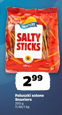 Paluszki solone Snaxters promocja w Netto
