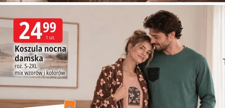 Koszula nocna damska promocja w Leclerc