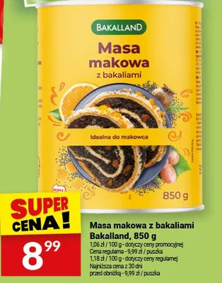 Masa makowa z bakaliami promocja w Twój Market