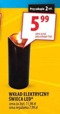 Wkład elektryczny świeca LED promocja w Arhelan