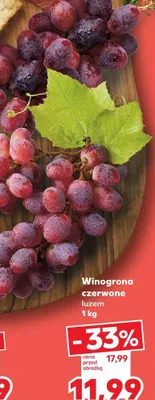 Winogrona czerwone luzem promocja w Kaufland