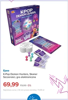 Gra elektroniczna K-Pop Demon Hunters Skaner Szczerości Epee promocja w Smyk