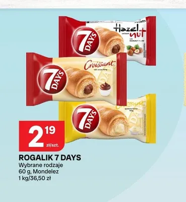 Rogalik 7 Days promocja w Chorten