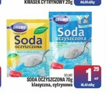 Soda oczyszczona Gellwe klasyczna promocja w Tomi Markt