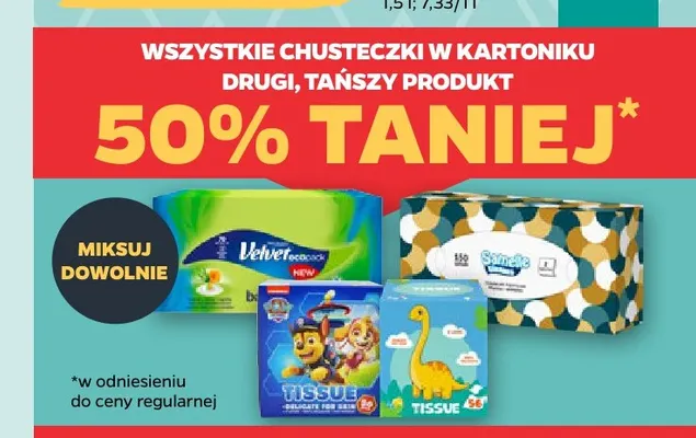Chusteczki w kartoniku promocja w Netto