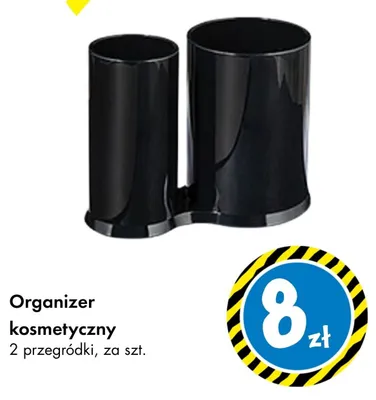 Organizer kosmetyczny 2 przegródki promocja w Tedi