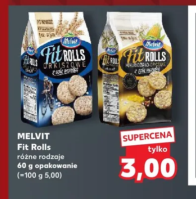 Fit Rolls orkiszowe z solą morską Melvit promocja w Kaufland