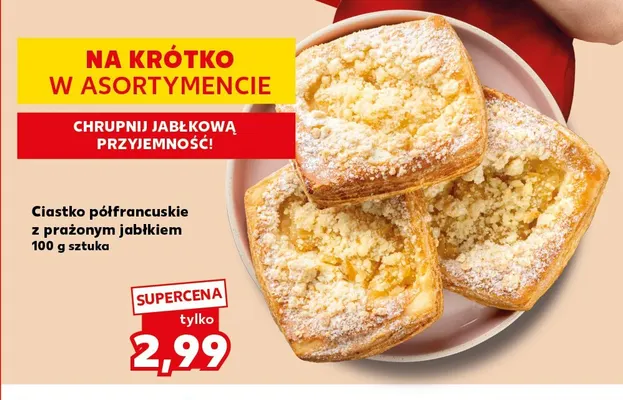 Ciastko półfrancuskie z prażonym jabłkiem promocja w Kaufland