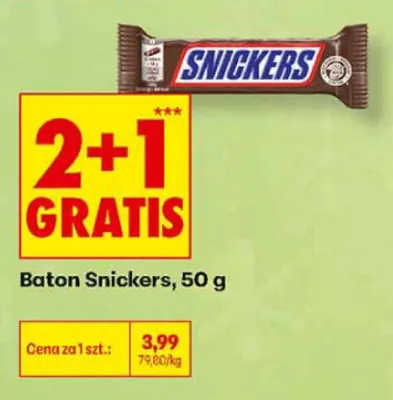 Baton Snickers promocja w Biedronka