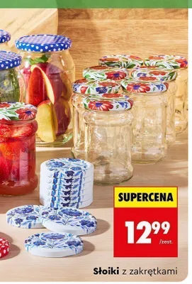 Słoiki z zakrętkami promocja w Biedronka