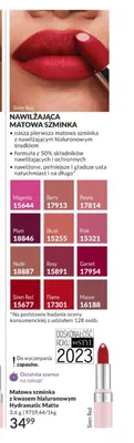 Matowa szminka z kwasem hialuronowym Avon Hydramatic Matte promocja w AVON