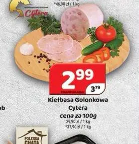 Kiełbasa Golonkowa Cytera promocja w Delfin