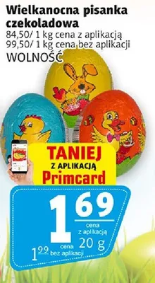 Pisanka czekoladowa promocja w Prim Market