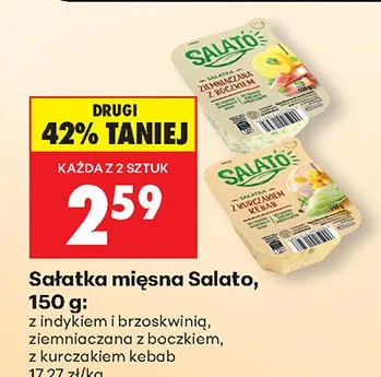 Sałatka mięsna, różne rodzaje promocja w Biedronka