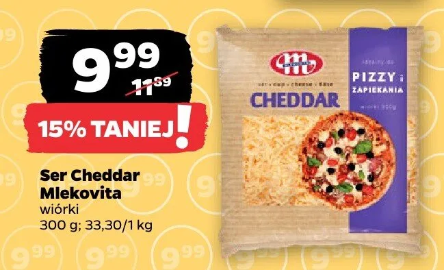 Ser cheddar promocja w Netto